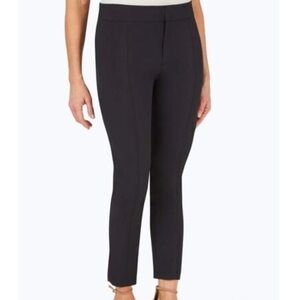 NWT Foxcroft Louisa Crepe Knit Ankle Pants Size 8 Color Black